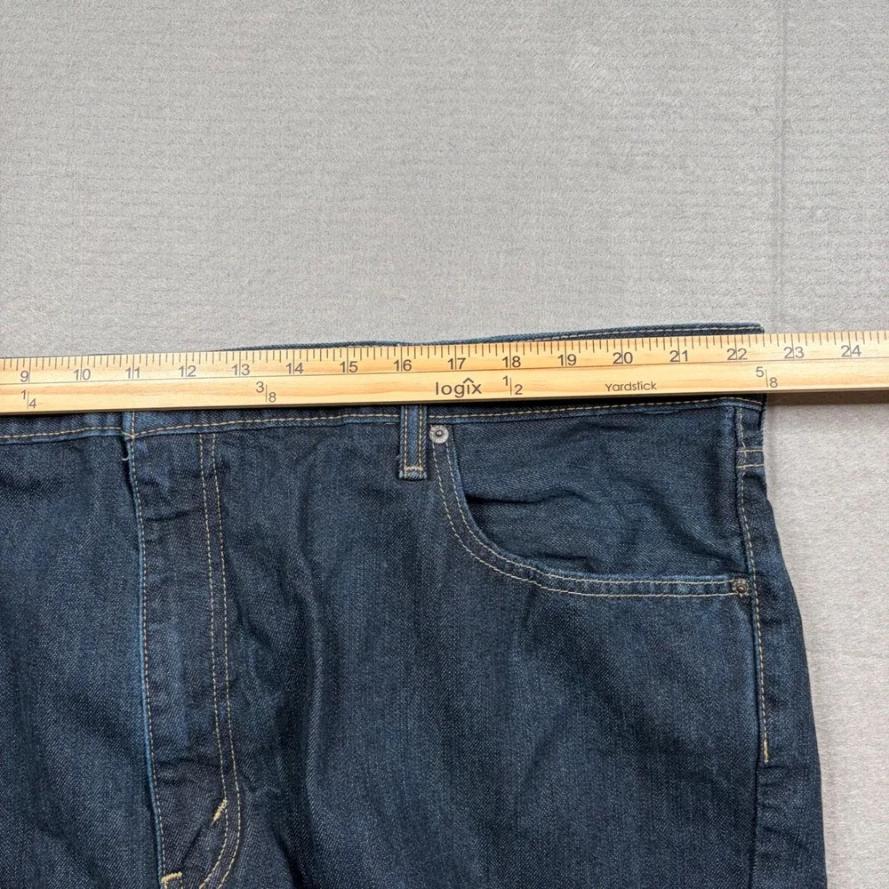 Levis 559‎ Relaxed Straight Jeans Mens 46x32 Dark Wash Indigo Denim